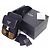 Custodia per smartphone/Borsa a spalla Prada Re-Nylon x Pelle Marrone scuro Blu navy - vista 2