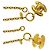 Collana a catena placcata oro con motivo Coco Mark vintage di CHANEL D'oro - vista 2