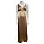 Vera Wang Beeindruckendes vintage golden Abendkleid