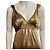Vera Wang Beeindruckendes vintage golden Abendkleid - Ansicht 5