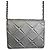 Borsa a tracolla in pelle di vitello metallica argento Chanel Airlines 16P Mini Propellor - vista 15
