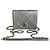 Borsa a tracolla in pelle di vitello metallica argento Chanel Airlines 16P Mini Propellor - vista 5