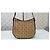 Céline Ava Borsa baguette Triomphe monogramma e pelle beige - vista 14