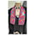 Yves Saint Laurent Seidentuch Lila Blumenmuster 90x90cm  - Ansicht 2