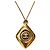 Pendente Chanel logo CC a diamante metallo dorato D'oro