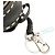 Charm per borsa in pelle nera Fendi Nero - vista 4