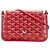 Portafoglio Plumet Goyard in pelle rossa Rosso