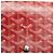 Portafoglio Plumet Goyard in pelle rossa Rosso - vista 6