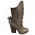 Botas Vanessa Bruno de piel kaki Caqui