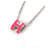 Hermès Hermes Mini Pop H Pendant Necklace Silvery Pink  - view 1