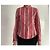 Sinéquanone Blusa a rayas Sinequanone con cuello Mao talla 38 Castaño Negro Roja Crema - vista 10