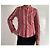 Sinéquanone Blusa a rayas Sinequanone con cuello Mao talla 38 Castaño Negro Roja Crema - vista 13