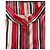 Sinéquanone Blusa a rayas Sinequanone con cuello Mao talla 38 Castaño Negro Roja Crema - vista 8