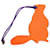 Hermès Hermes Petit H Beaver Epsom Togo Bag Charm Pink Orange  - view 3