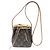Noe Borsa a Spalla Nano Noé Monogramma Louis Vuitton Marrone