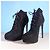 Stivaletti Alaïa Studded Lace-up in camoscio nero - vista 2