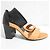 Chloé Sandali in pelle bicolore Chloe Nero Arancione - vista 3