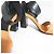 Chloé Sandali in pelle bicolore Chloe Nero Arancione - vista 6
