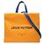 Louis Vuitton Saffran Leder Tote Bag Golden Orange