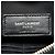 Clutch in pelle nera e bianca Saint Laurent Nero Bianco - vista 8