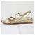 Autre Marque Sandali con zeppa Pellico Sunny D'oro - vista 4