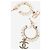 Chanel Orecchini a cerchio con perle dorate D'oro - vista 2