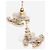 Chanel Goldene CC Ohrstecker im Tweed-Stil - Ansicht 4
