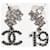 Chanel Orecchini CC 19 argento e nero  - vista 1