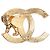 Chanel Spilla leone CC dorata D'oro