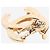 Chanel Spilla leone CC dorata D'oro - vista 3