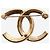 Chanel Spilla in diamante CC dorata D'oro - vista 2
