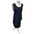 Ärmelloses schwarzes Fuzzi-Kleid aus 100% Viskose - Ansicht 2