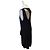 Ärmelloses schwarzes Fuzzi-Kleid aus 100% Viskose - Ansicht 6