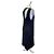 Ärmelloses schwarzes Fuzzi-Kleid aus 100% Viskose - Ansicht 7