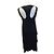 Ärmelloses schwarzes Fuzzi-Kleid aus 100% Viskose - Ansicht 9