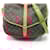 Louis Vuitton Saumur 35 Shoulder Bag Brown Monogram Leather Cloth  ref.2625219