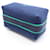 Borsa Hermès Brides A Nera PM Blu Verde - vista 8