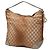 Bolso de Hombro Gucci GG Canvas Heart Bit Bamboo Castaño - vista 2