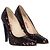 Bordeauxfarbene Pailletten-Pumps von Miu Miu - 2010er Jahre - Ansicht 5