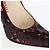 Bordeauxfarbene Pailletten-Pumps von Miu Miu - 2010er Jahre - Ansicht 8