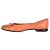Orangene Lederflats von Salvatore Ferragamo - Ansicht 2