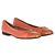 Orangene Lederflats von Salvatore Ferragamo - Ansicht 5
