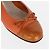 Orangene Lederflats von Salvatore Ferragamo - Ansicht 8