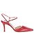 Décolleté in pelle rossa Jimmy Choo - Anni 2010 Rosso