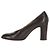 Braune Lederpumps von Salvatore Ferragamo - Ansicht 2