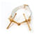 Hermès Mall Bracelet White Leather Pink Gold Golden  - view 1