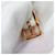 Hermès Mall Bracelet White Leather Pink Gold Golden  - view 6