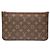 Louis Vuitton Monogram Neverfull MM con Pochette Marrone Rosso