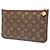 Louis Vuitton Monogram Neverfull MM con Pochette Marrone Rosso - vista 2