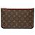Louis Vuitton Monogram Neverfull MM con Bolsa Castaño Roja